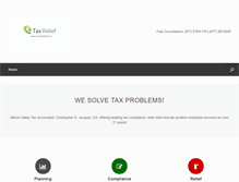 Tablet Screenshot of etaxrelief.com